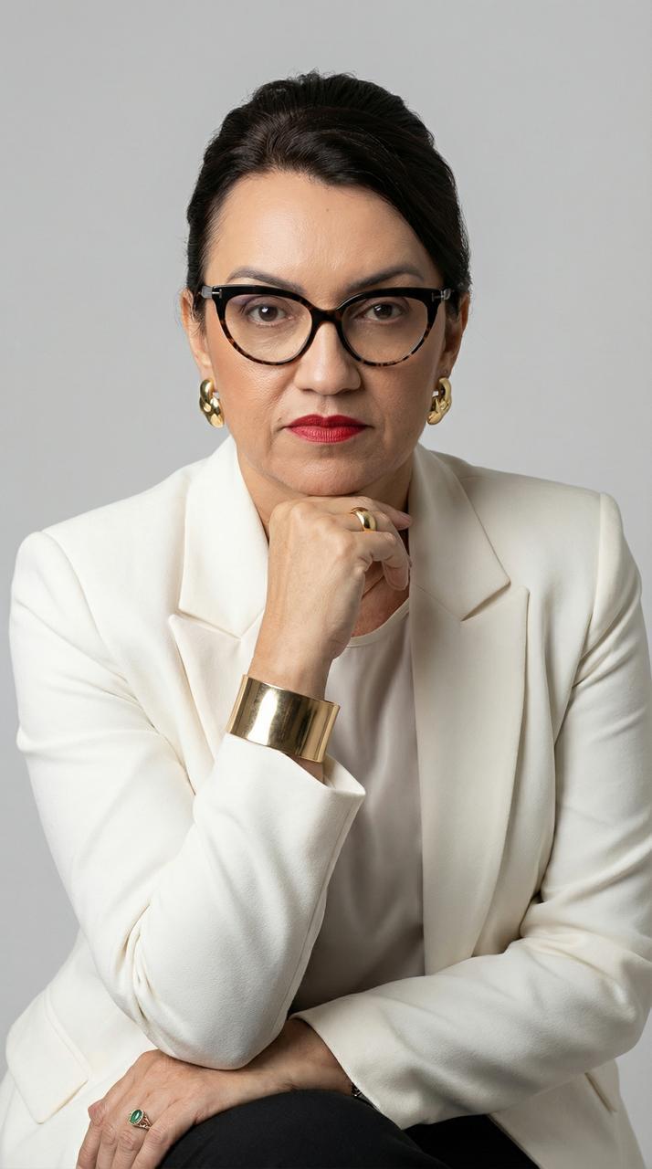 Retrato de estúdio da Dra. Nilma Seabra, ginecologista integrativa